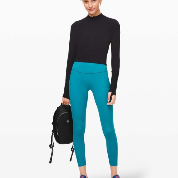 Lululemon Fast and Free Tight II 25" *Non-Reflective Nulux Ice Cave size 4 - Picture 5 of 7